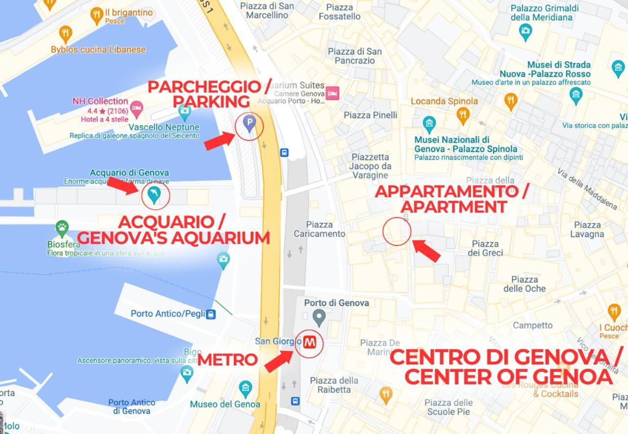 제노바 Immobirent - "Acquario" Luxury In Pieno Centro 아파트 외부 사진